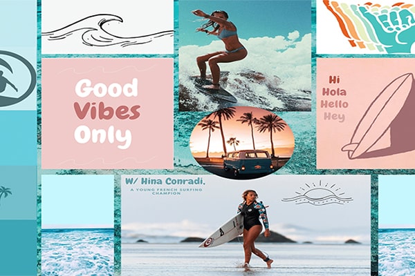 Mood board Surf